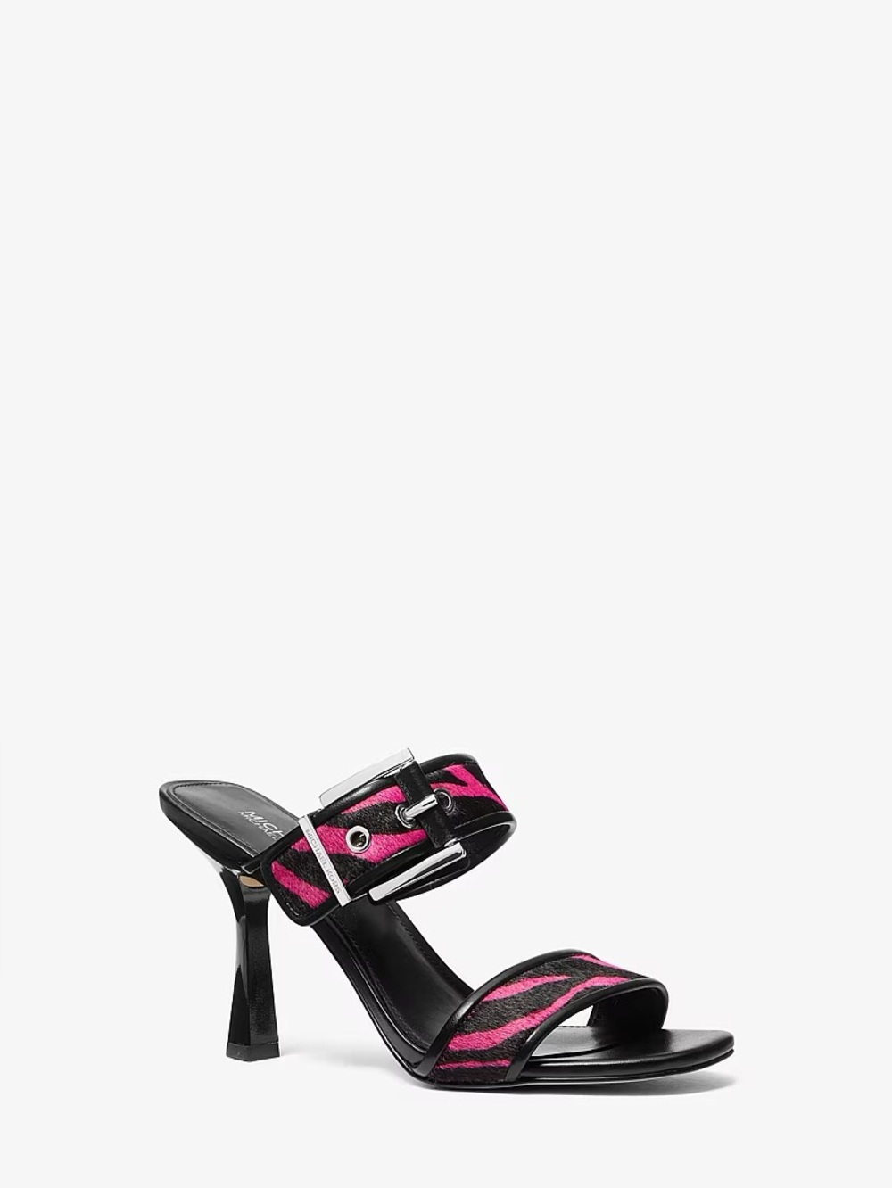 New in Box! Michael Kors Colby Sandal
Zebra Haircalf Pink Black Heel, Size 11